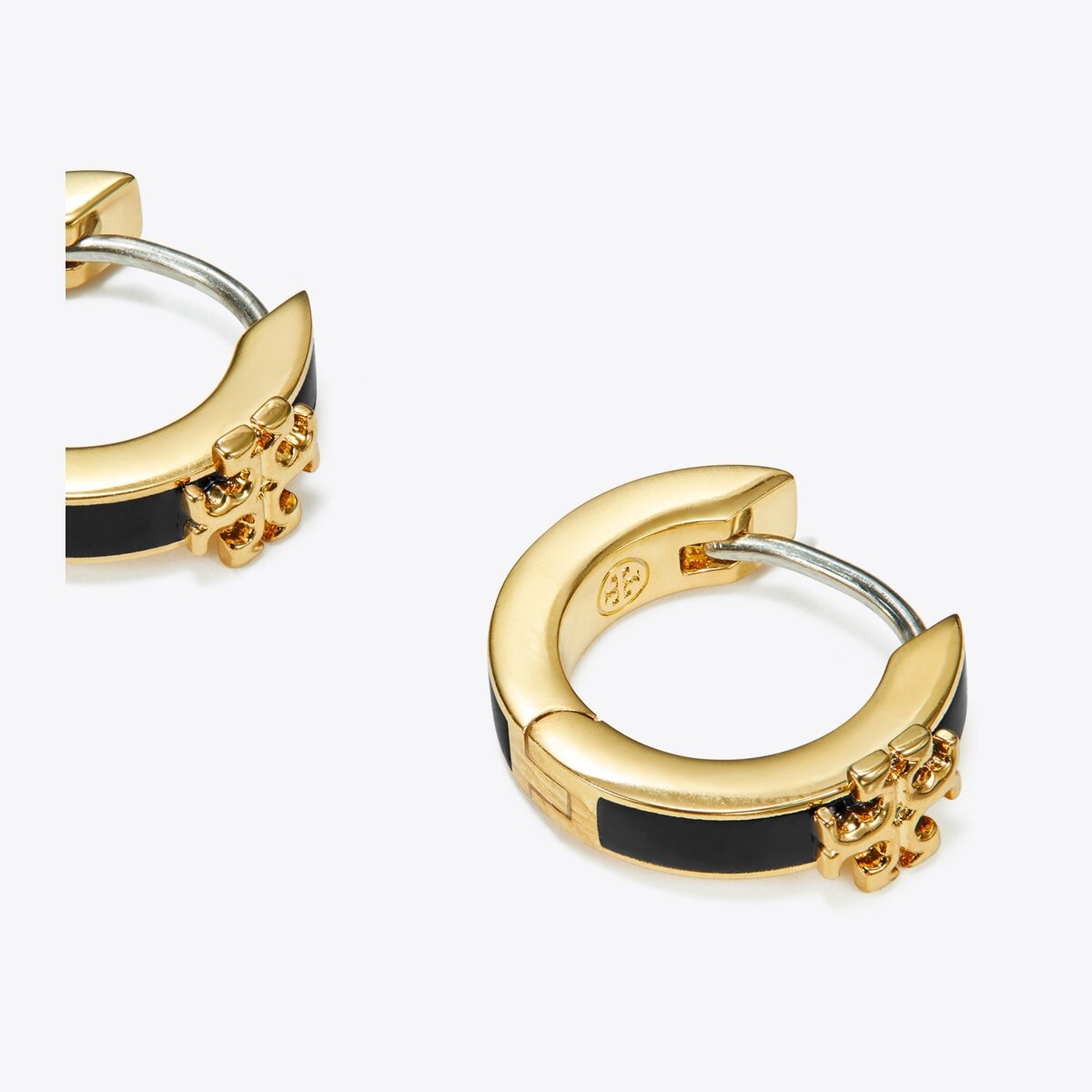 Tory burch kira enamel huggie earrings discount