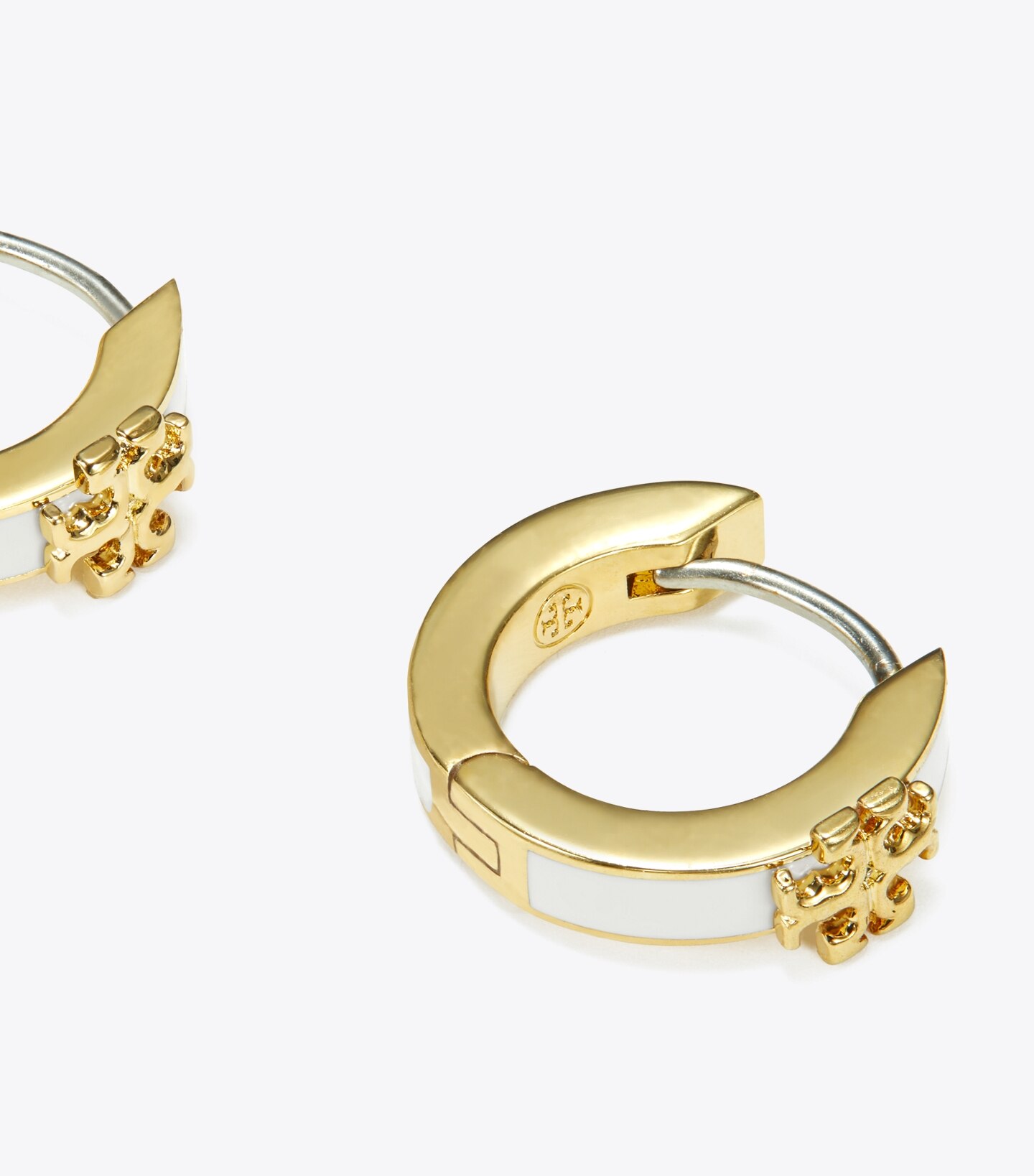 Kira Enamel Huggie Earrings