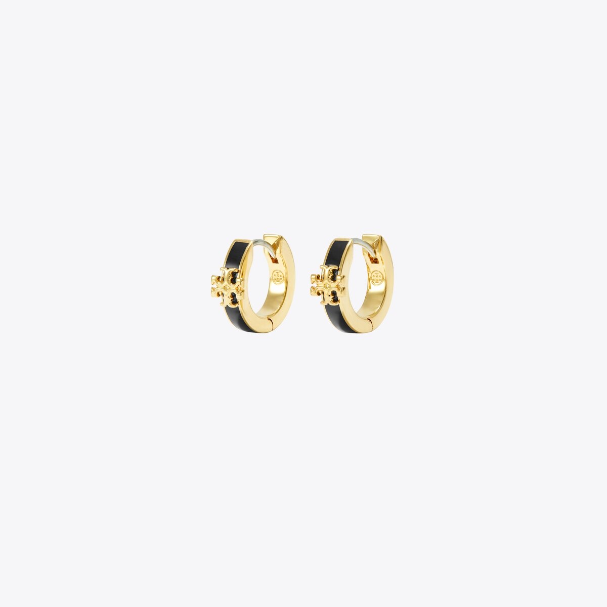★人気★【TORY BURCH】KIRA ENAMEL HUGGIE HOOP ピアス Kira Enamel Huggie Earrings: Women's Designer Earrings