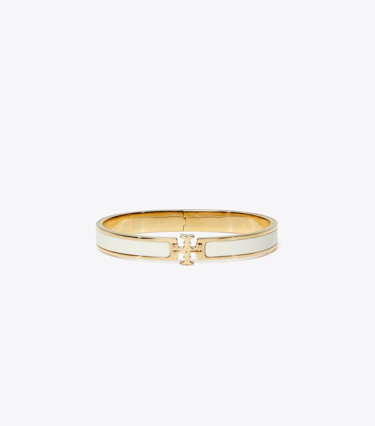 Tory Burch designer bracelets Kira Enamel Medium Bracelet in Tory Gold / New Ivory front