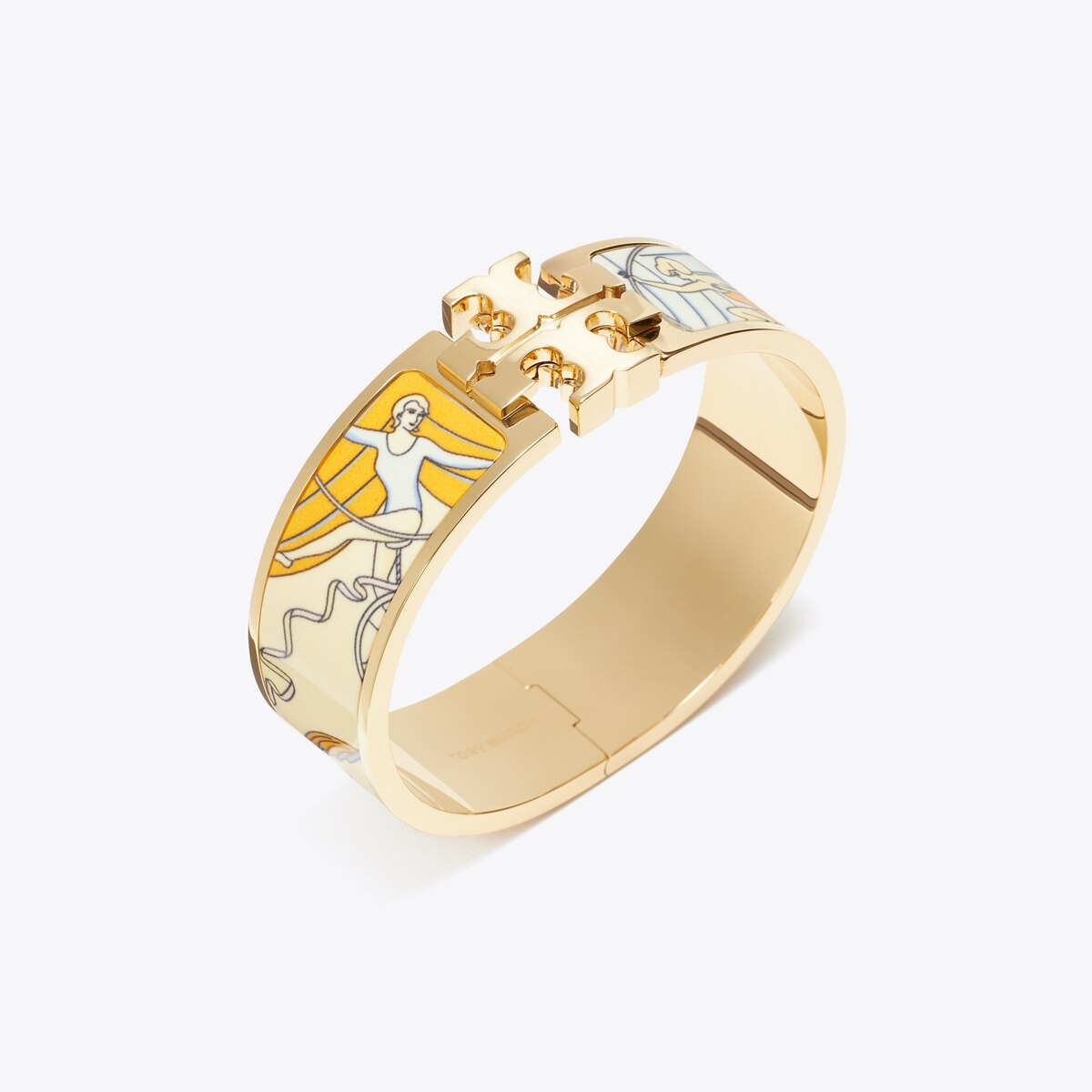 Kira Enamel Wide Bangle: Women's Designer Bracelets | Tory Burch