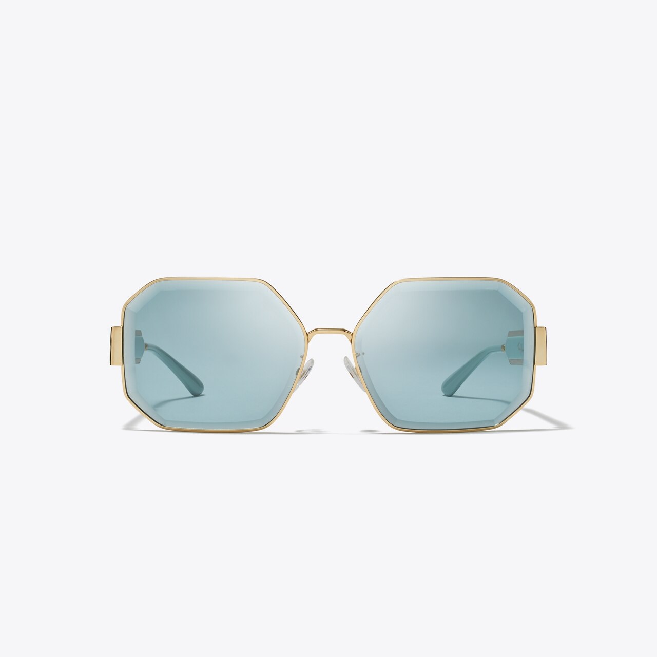 Kira Faceted Geometric Sunglasses