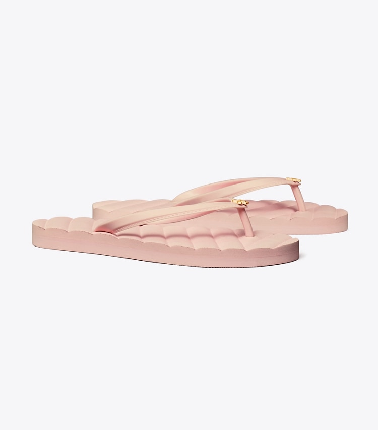 Tory Burch designer sandals Kira Flip-Flop in MEADOWSWEET / GOLD angle