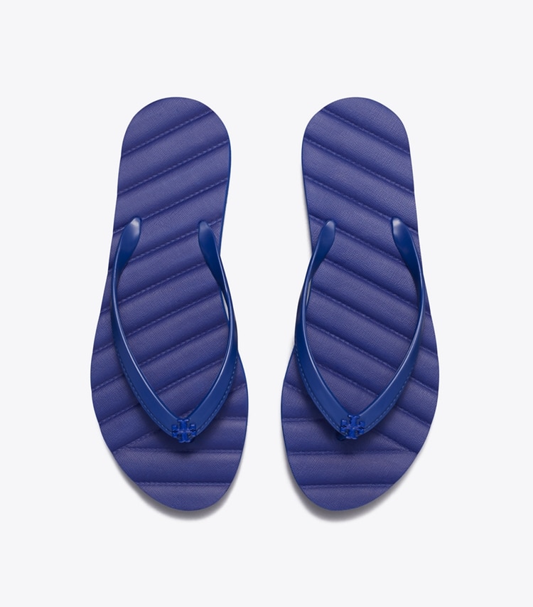 Tory Burch designer sandalen Kira Flipflop in DARK INDIGO von oben