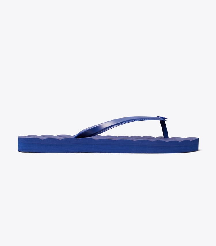 Tory Burch designer sandalen Kira Flipflop in DARK INDIGO side