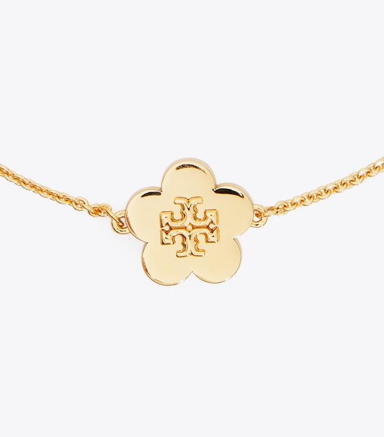 Tory Burch designer bracelets Kira Flower Bracelet in Tory Gold detail