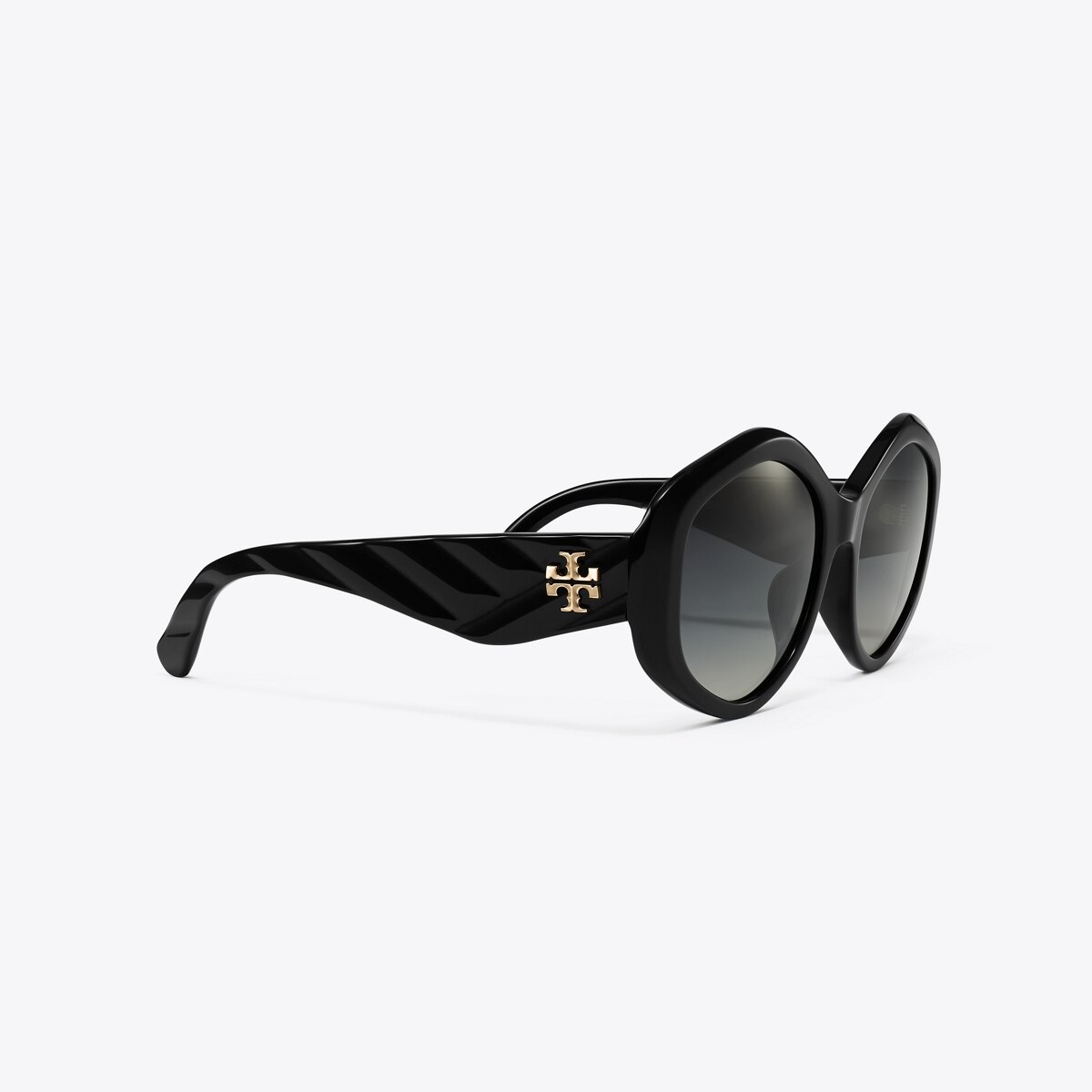 Tory Burch Black KIRA RECTANGULAR SUNGLASSES Geometric Lightweight KIRA OVERSIZED GEOMETRIC BLACK 7187U170987 TORY BURCH main image 2