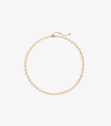 Tory Burch designer halsketten Kira Halskette in Tory Gold front