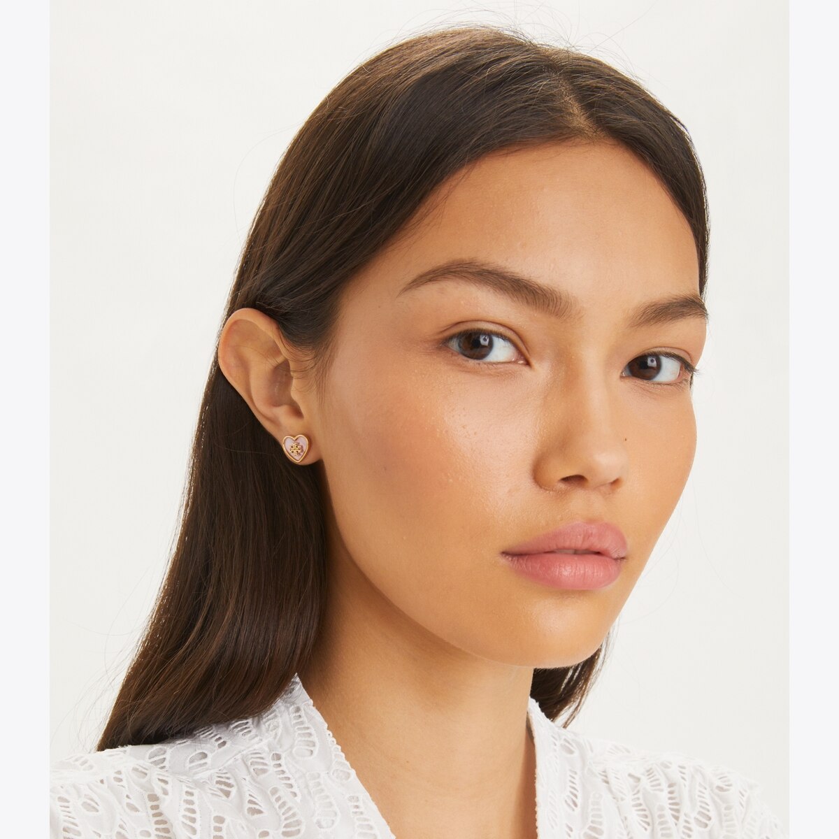 Kira Heart Stud Earring: Women's Designer Earrings | Tory Burch