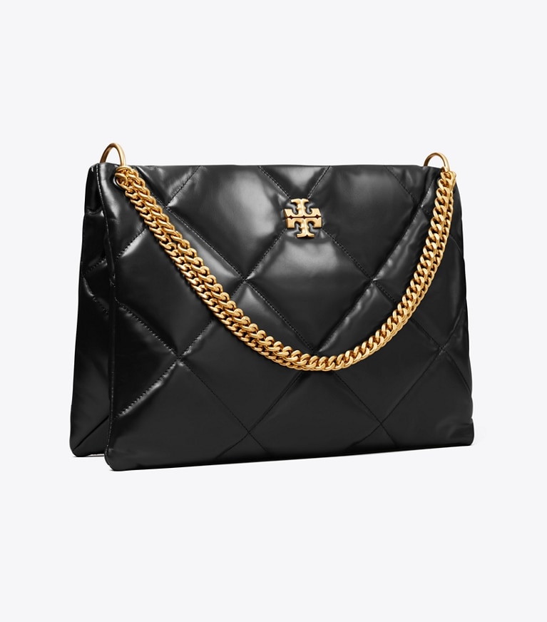 Tory Burch designer schultertaschen Kira Henkeltasche mit Rautensteppung in Black angle
