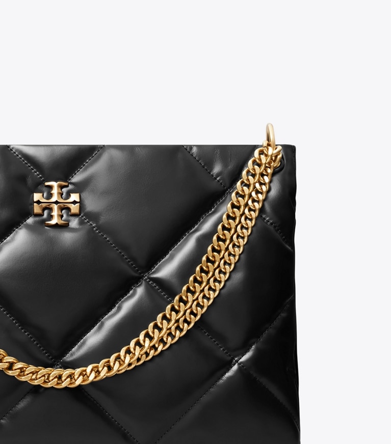 Tory Burch designer schultertaschen Kira Henkeltasche mit Rautensteppung in Black angle