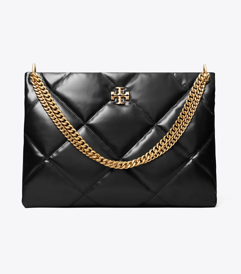 Tory Burch designer schultertaschen Kira Henkeltasche mit Rautensteppung in Black angle