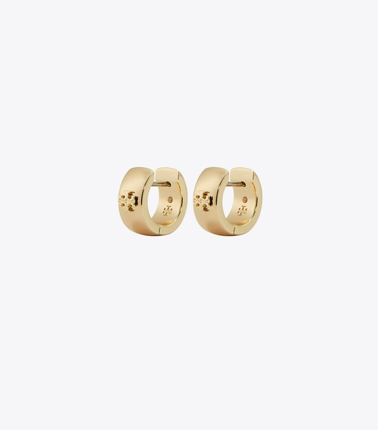Tory Burch designer イヤリング＆ピアス キラ ハギー ピアス in Tory Gold front