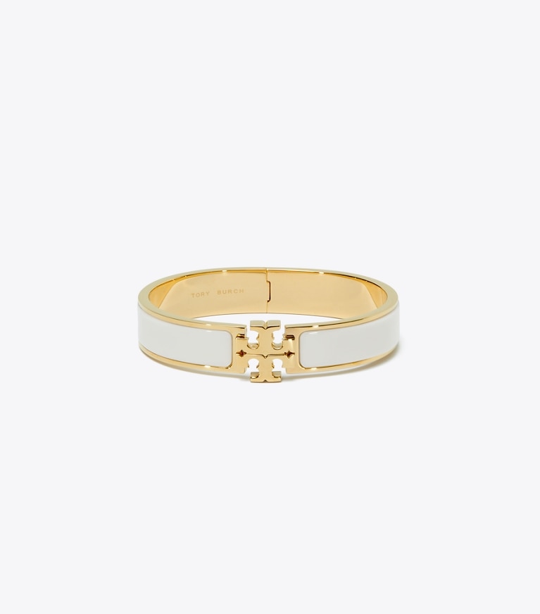 Tory Burch designer armbänder Kira Icon mit Emaille in Tory Gold / New Ivory front
