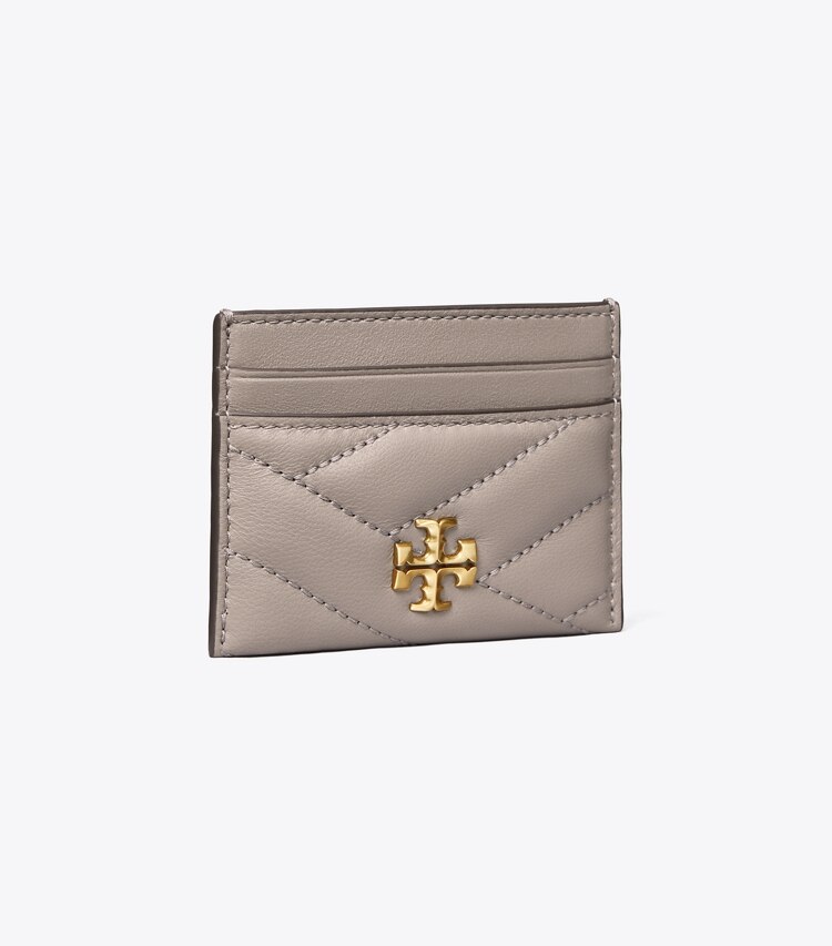 Tory Burch designer kartenetuis Kira Kartenetui mit Chevron-Steppung in Gray Heron angle