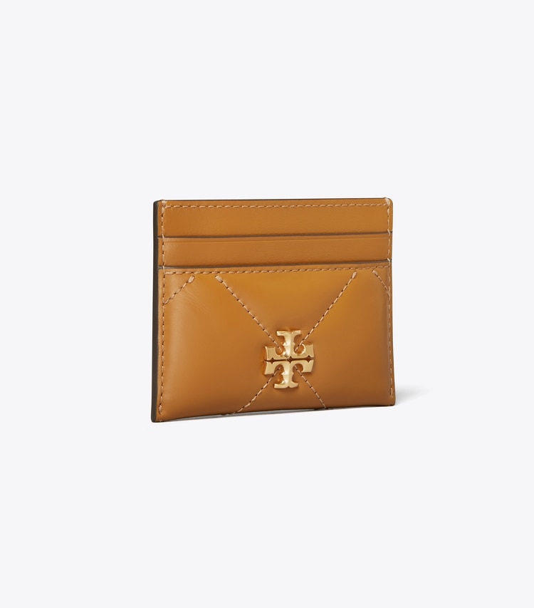 Tory Burch designer kartenetuis Kira Kartenetui mit Chevronmuster und Rautensteppung in Tan angle