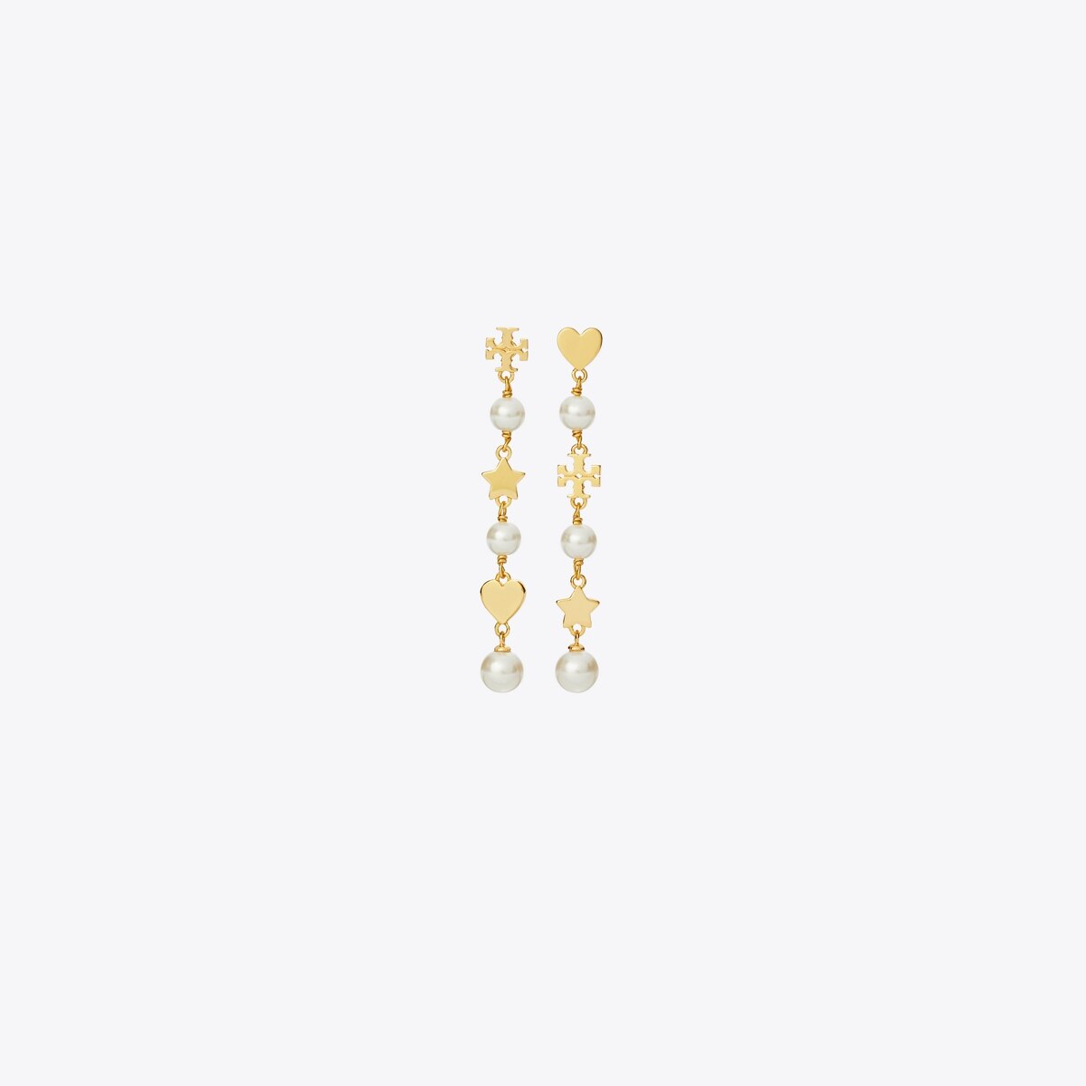 【送料&関税込】Tory Burch Kira Linear Pearl Earrings Kira Linear Pearl Earrings: Women's Designer Earrings | Tory