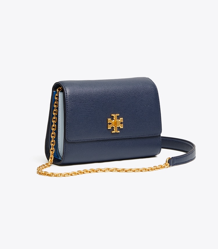 Tory Burch designer mini bags Kira Mini Bag in Royal Navy angle