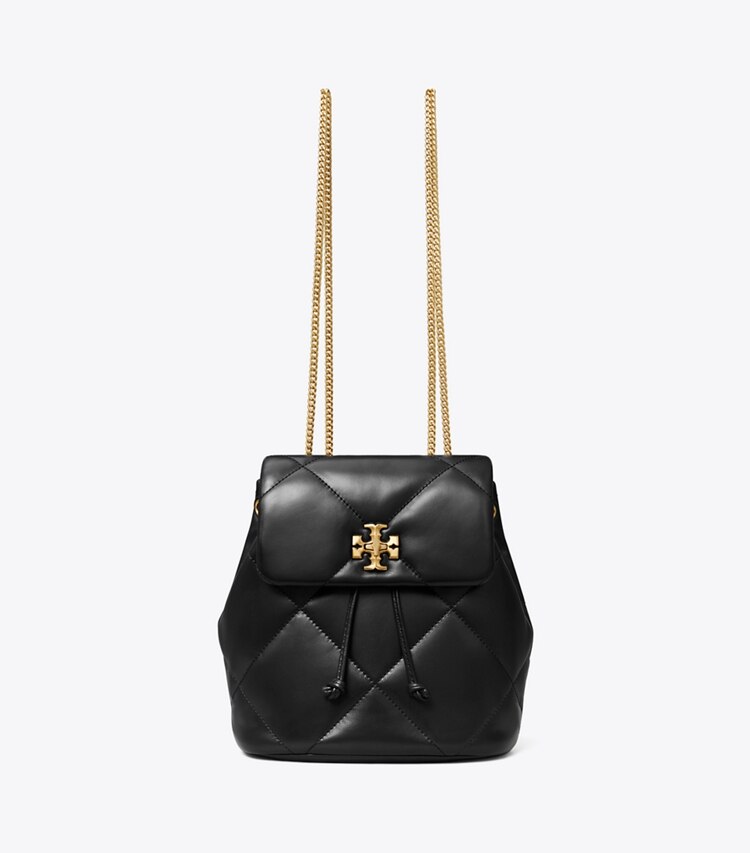 Tory Burch designer rucksäcke Kira Mini-Rucksack mit Rautensteppung in Black front