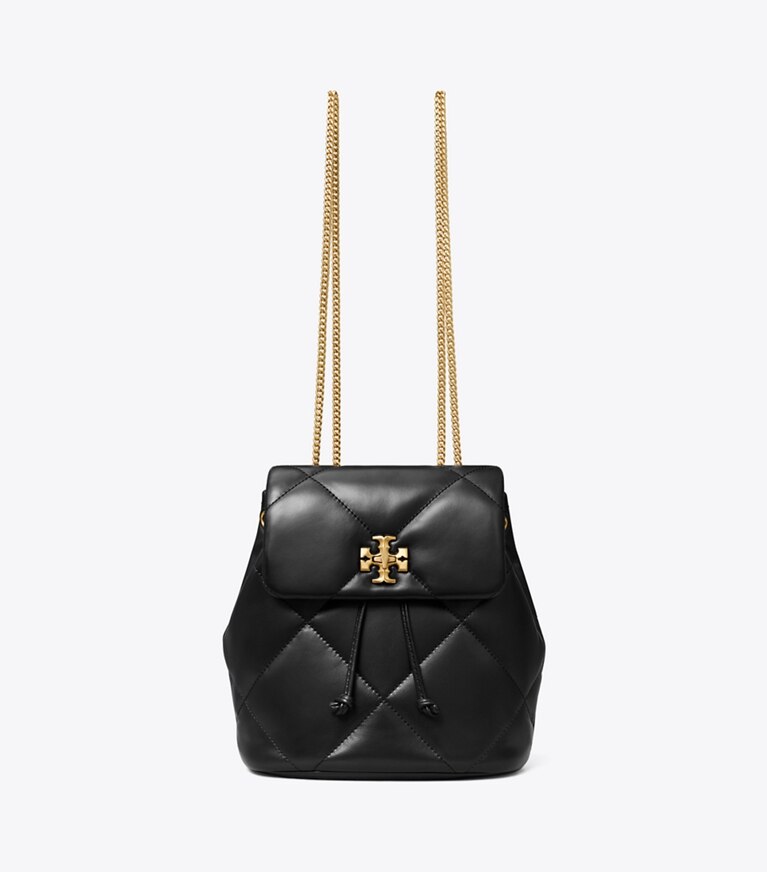 Tory Burch designer rucksäcke Kira Mini-Rucksack mit Rautensteppung in Black angle