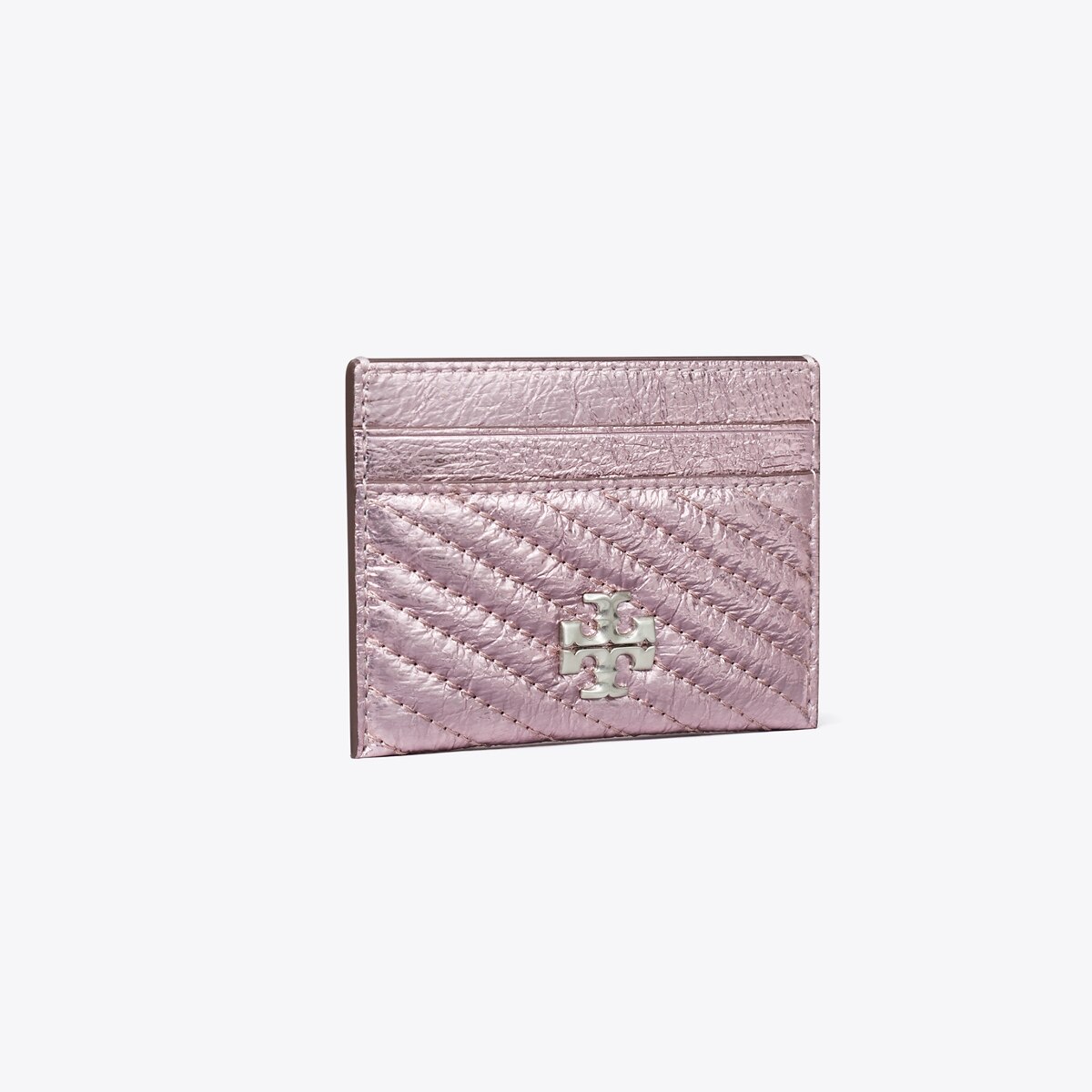 Kira Moto Quilt Metallic Card Case: Women's Designer Card