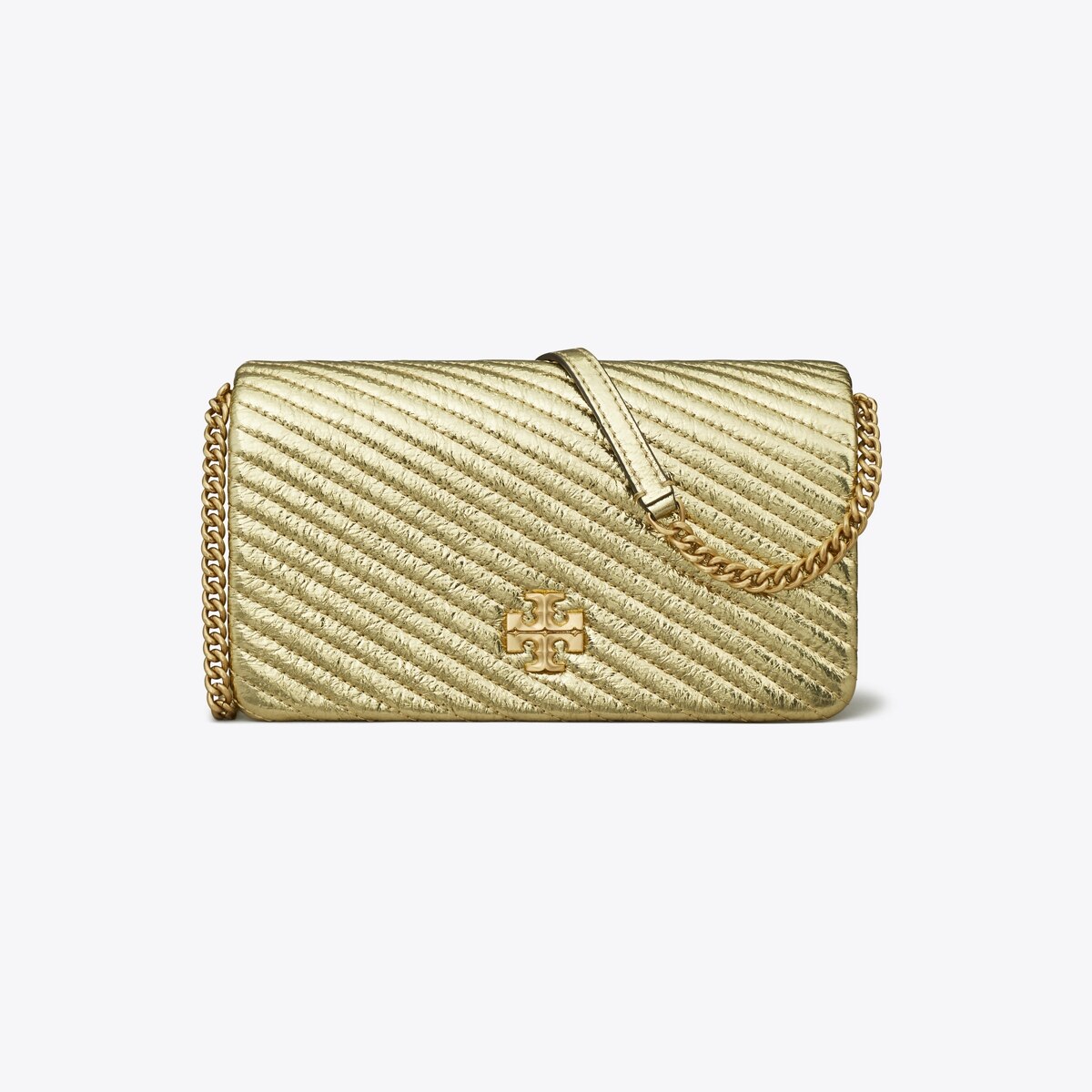 Kira Moto Quilt Metallic Crossbody: Women's Designer Mini