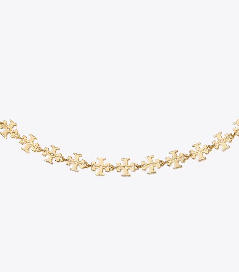 Tory Burch designer necklaces Kira Necklace in Tory Gold front
