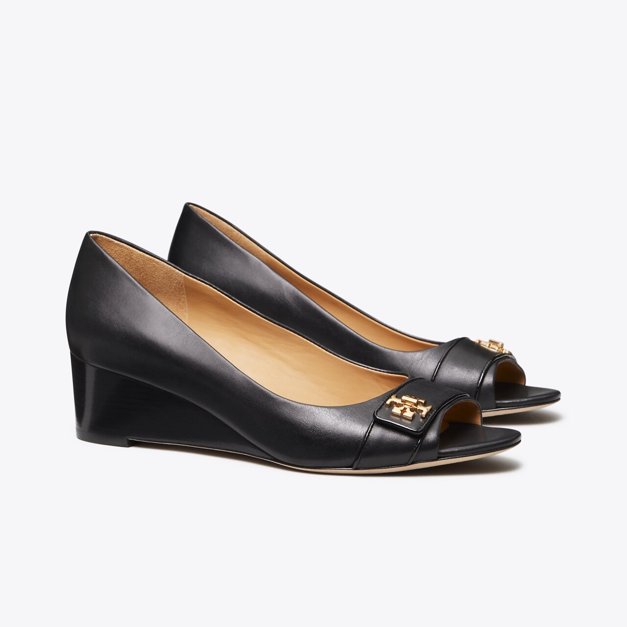 Tory burch open toe cheap wedges