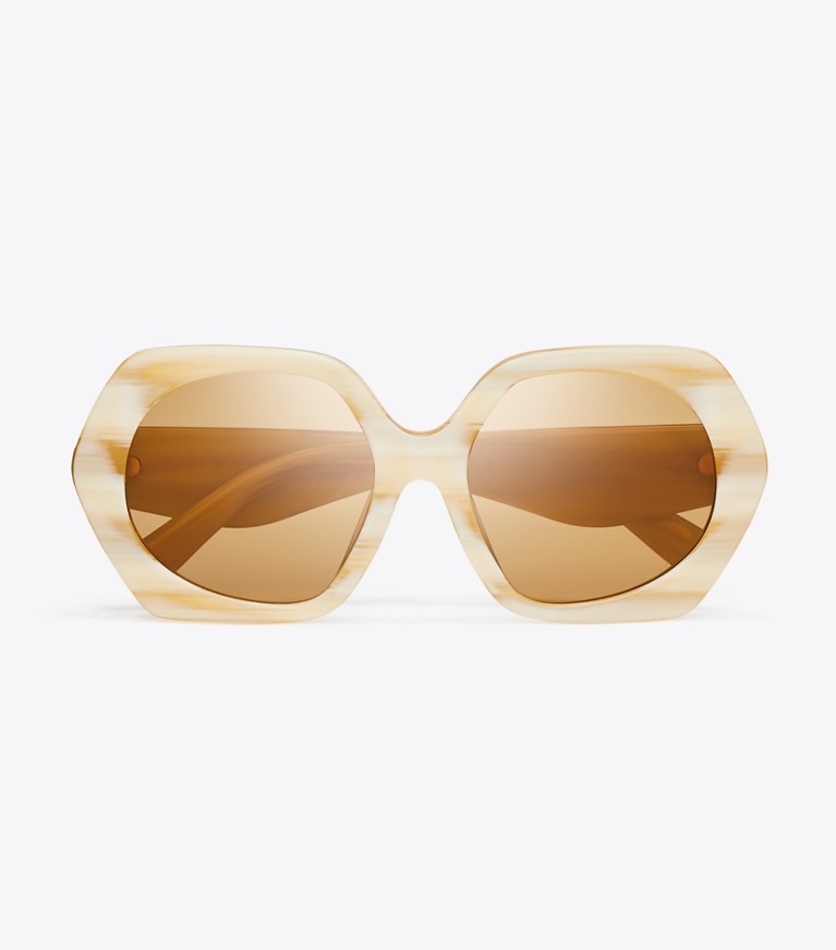 Kira Oversized Geometric Sunglasses