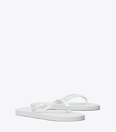 Tory Burch designer sandals Kira Padded Flip-Flop in OPTIC WHITE / OPTIC WHITE angle