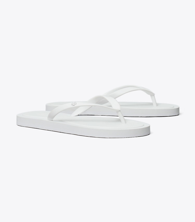 Tory Burch designer sandals Kira Padded Flip-Flop in OPTIC WHITE / OPTIC WHITE angle