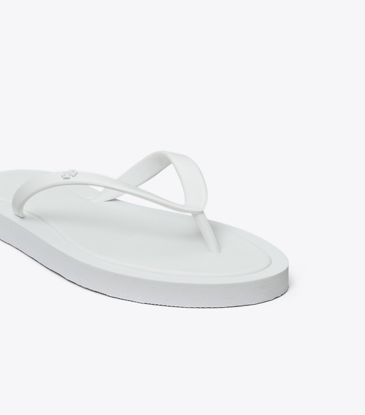 Tory Burch designer sandals Kira Padded Flip-Flop in OPTIC WHITE / OPTIC WHITE detail