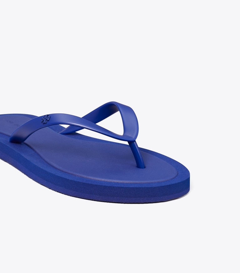 Tory Burch designer sandals Kira Padded Flip-Flop in BALLPOINT BLUE / BALLPOINT BLUE detail