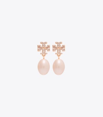 キラ パヴェ パール ドロップ ピアス: レディース イヤリング＆ピアス 