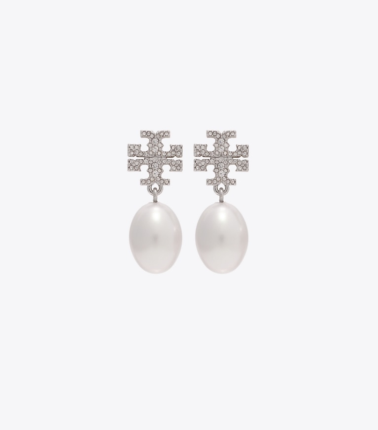 Tory Burch | KIRA PAVE PEARL DROP ピアス [正規品/関税込] Tory Burch Kira Pave Pearl Drop Earring | Neiman Marcus