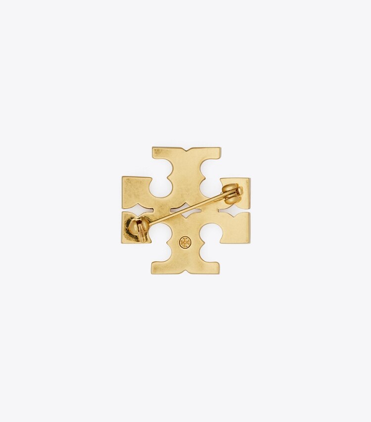 Tory Burch designer ヘアピン キラ パール ブローチ in Rolled Brass / Cream Pearl 戻る