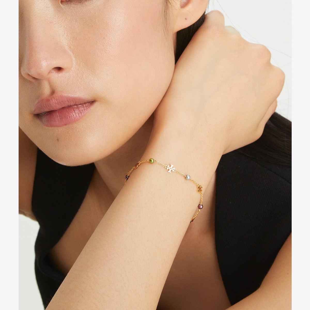 Tory Burch ロゴ ブレスレット バングル パール カフ TORY BURCH トリーバーチ アクセサリー レディース バングル