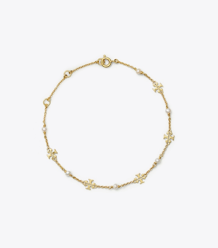 Kira Pearl Delicate Chain Bracelet: Women's Designer Bracelets | Tory Burch