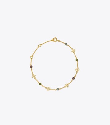 Tory Burch Good Luck Chain Bracelet in Tory Gold