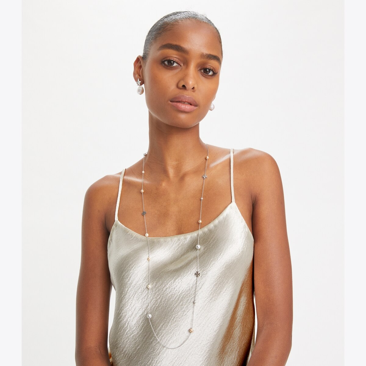 TORY BURCH☆Delicate Kira Pearl ネックレス Kira Pearl Delicate Necklace: Women's Designer Necklaces