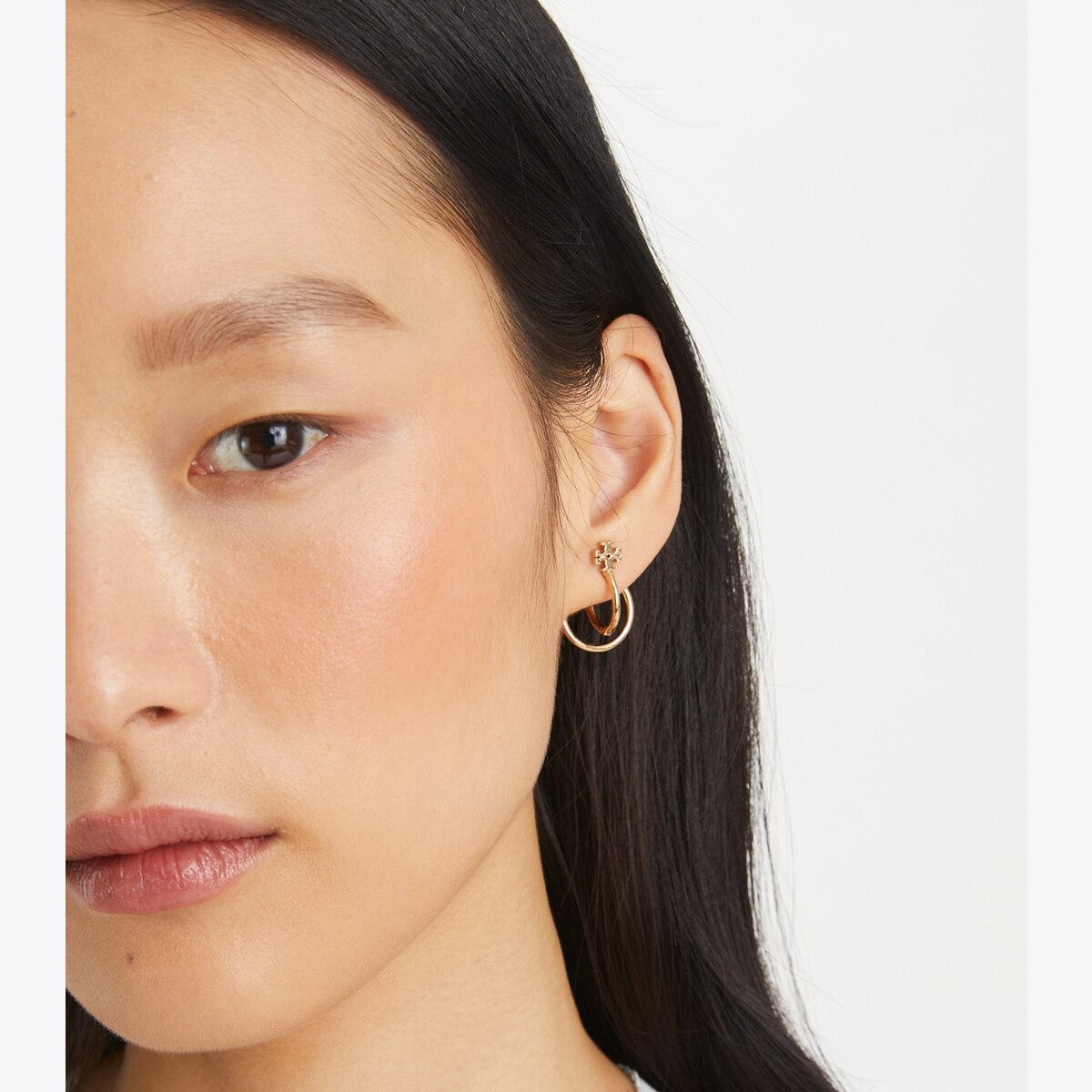 TORY BURCH★MILGRAIN HEX HOOP EARRING★日本未発売★送料無料! TORY BURCH☆MILGRAIN HEX HOOP EARRING☆日本未発売☆送料無料!