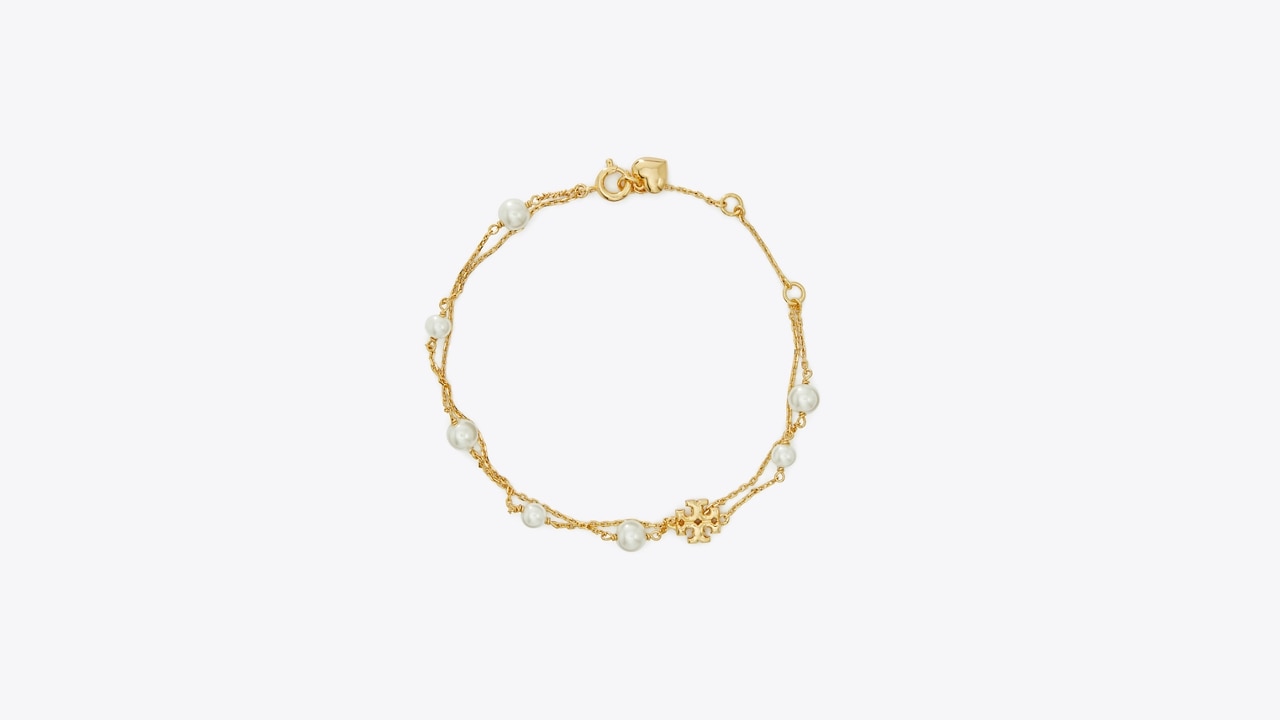 Kira Pearl Double-Strand Bracelet: Women's Jewelry | Bracelets | Tory
