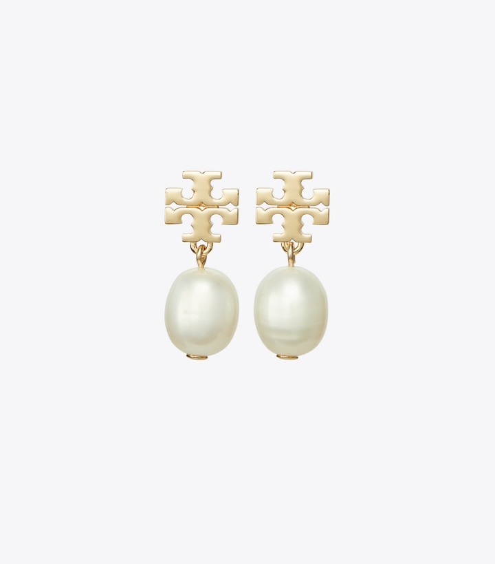 Descubrir 104+ imagen tory burch earrings with pearl