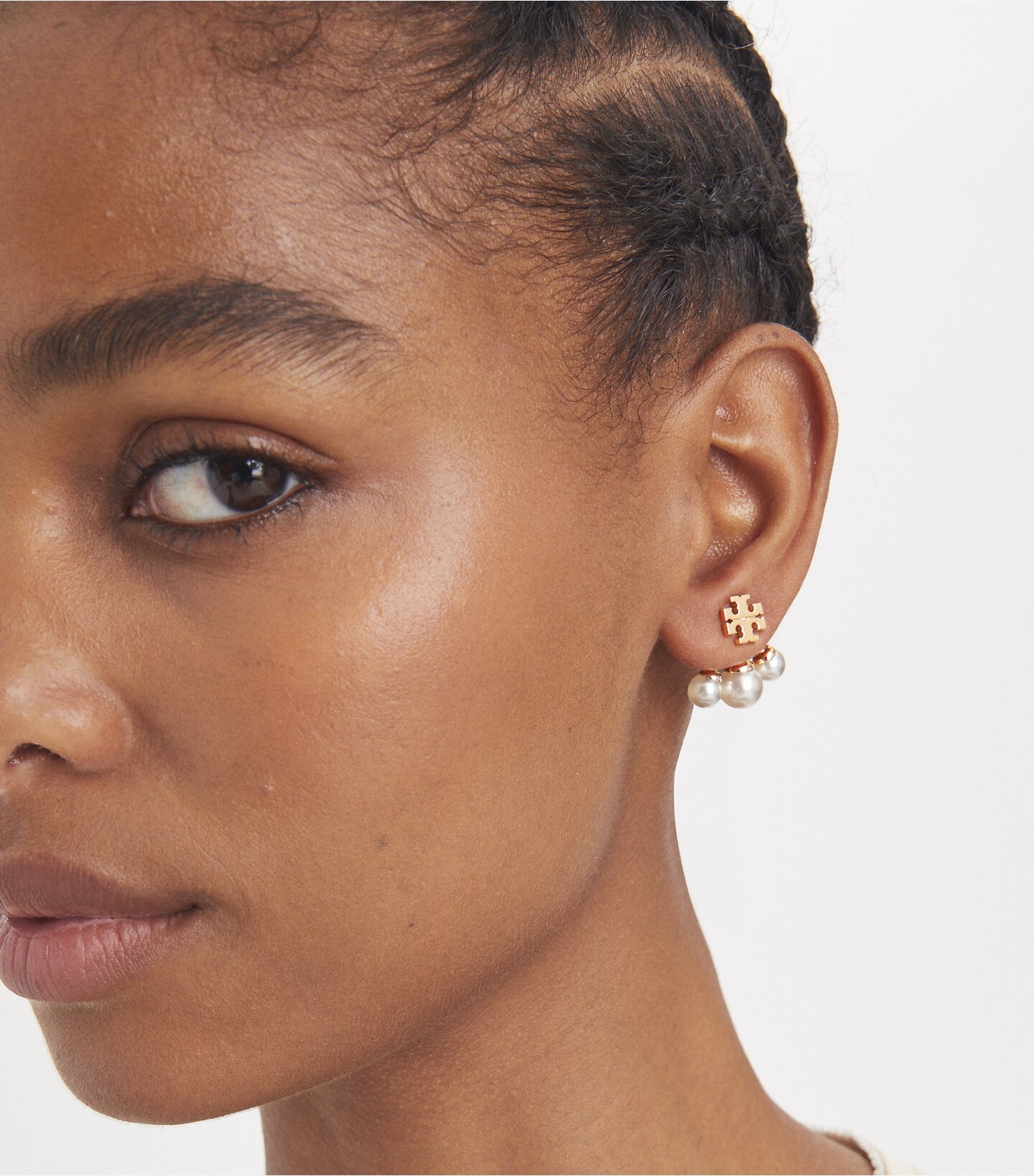 Kira Pearl Front-Back Earrings