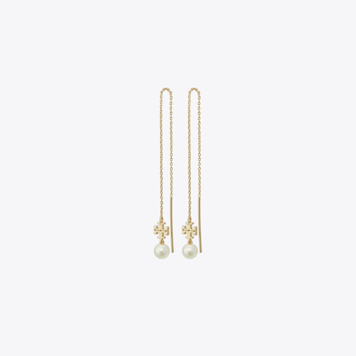 【TORY BURCH】 Kira Pearl Long Earring Tory Burch Long Kira Gold-Plated Pearl Drop Earrings