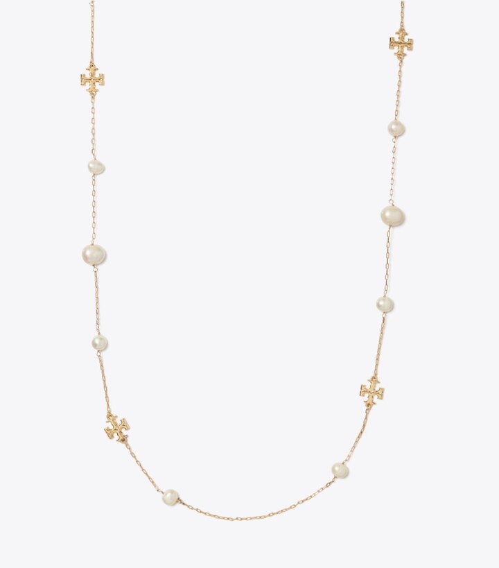 Kira Pearl Long Necklace: Women's Jewelry | Necklaces | Tory Burch UK