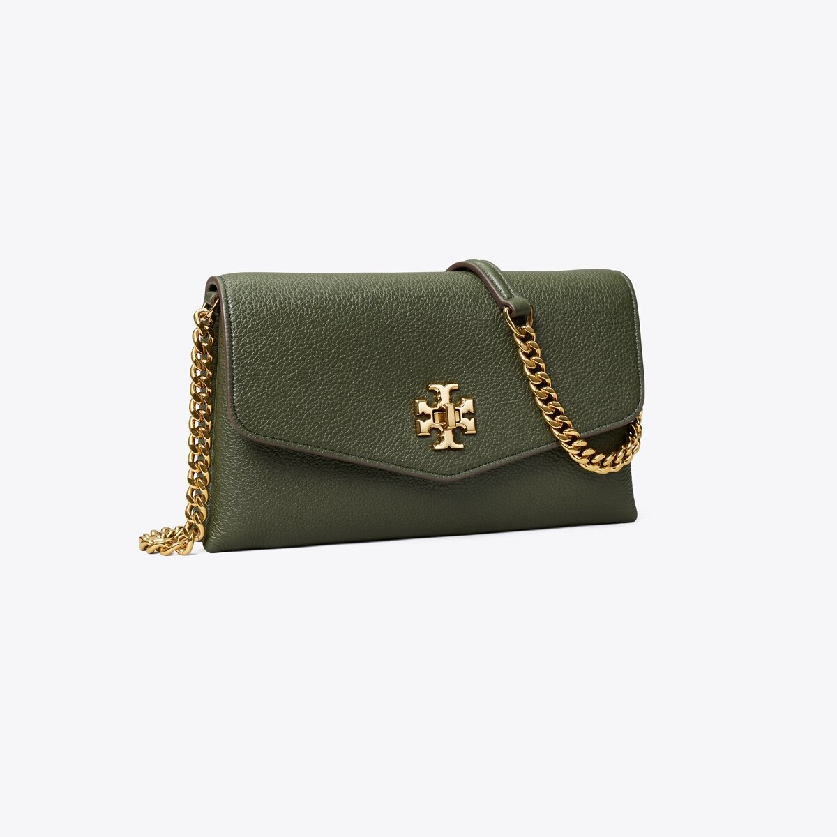 Kira Pebbled Chain Wallet: Women's Designer Mini Bags | Tory Burch