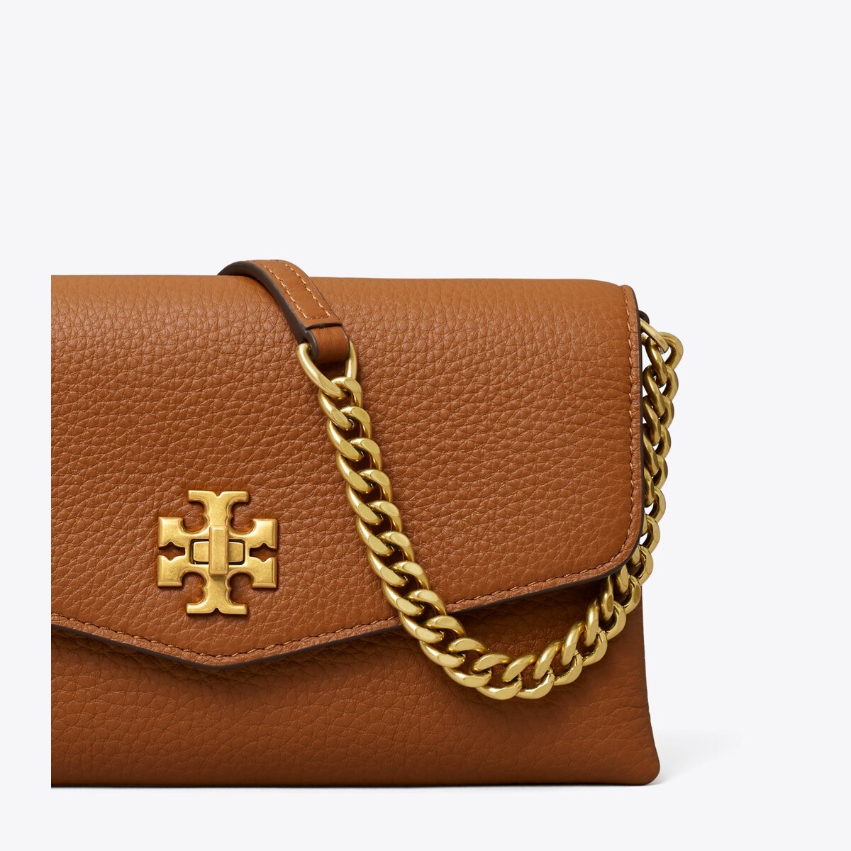 Kira Pebbled Chain Wallet: Women's Designer Mini Bags | Tory