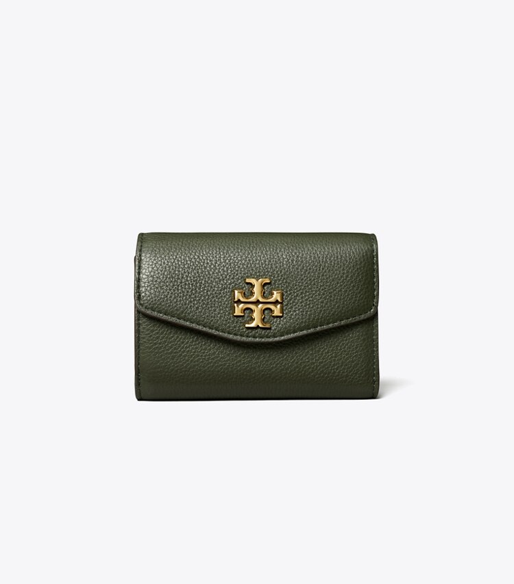 Kira Pebbled Medium Flap Wallet: Women's Designer Wallets | Tory Burch