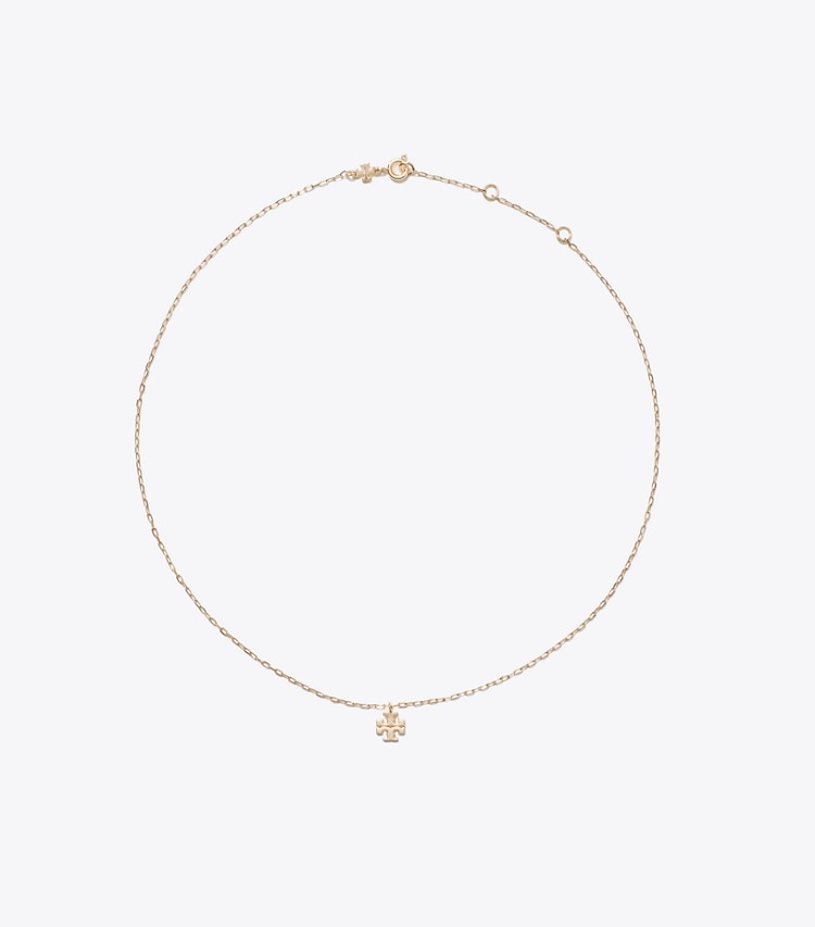 Tory Burch designer necklaces Kira Pendant Necklace in Tory Gold front